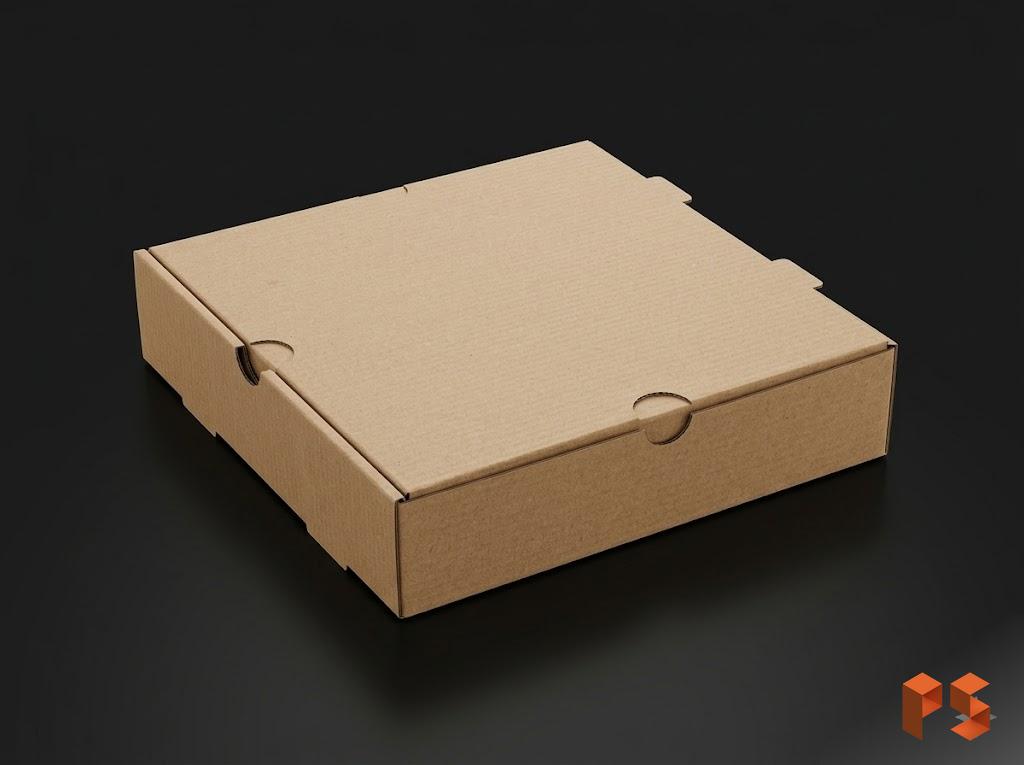 Caja Empanadas Microcorrugado (12u) 25x25x6 cm