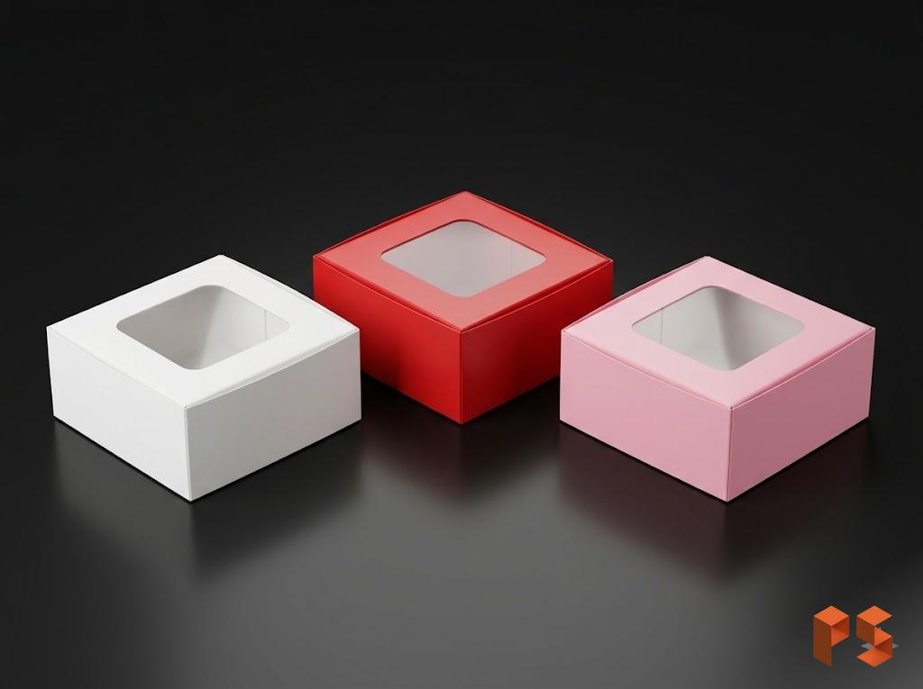 Cookies con visor Color 10x10x5 cm