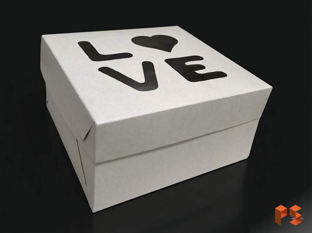 Postre C/Visor Love 052 19x19x9 cm