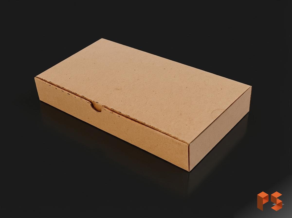 Caja Media Pizza Microcorrugado 32x17x4.5 cm