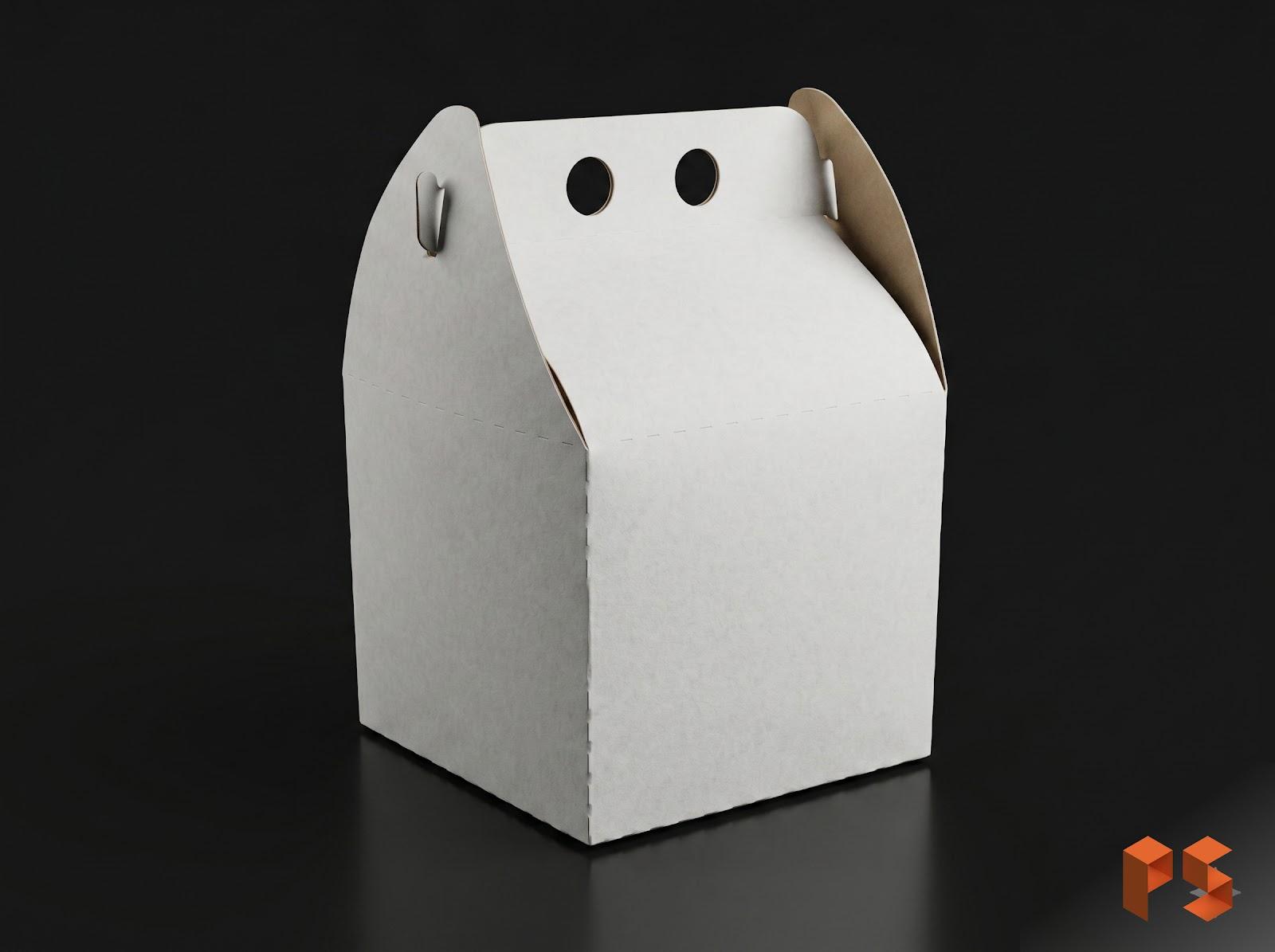 Caja Sorpresa Blanca (Cajita feliz) 11x11x10 cm