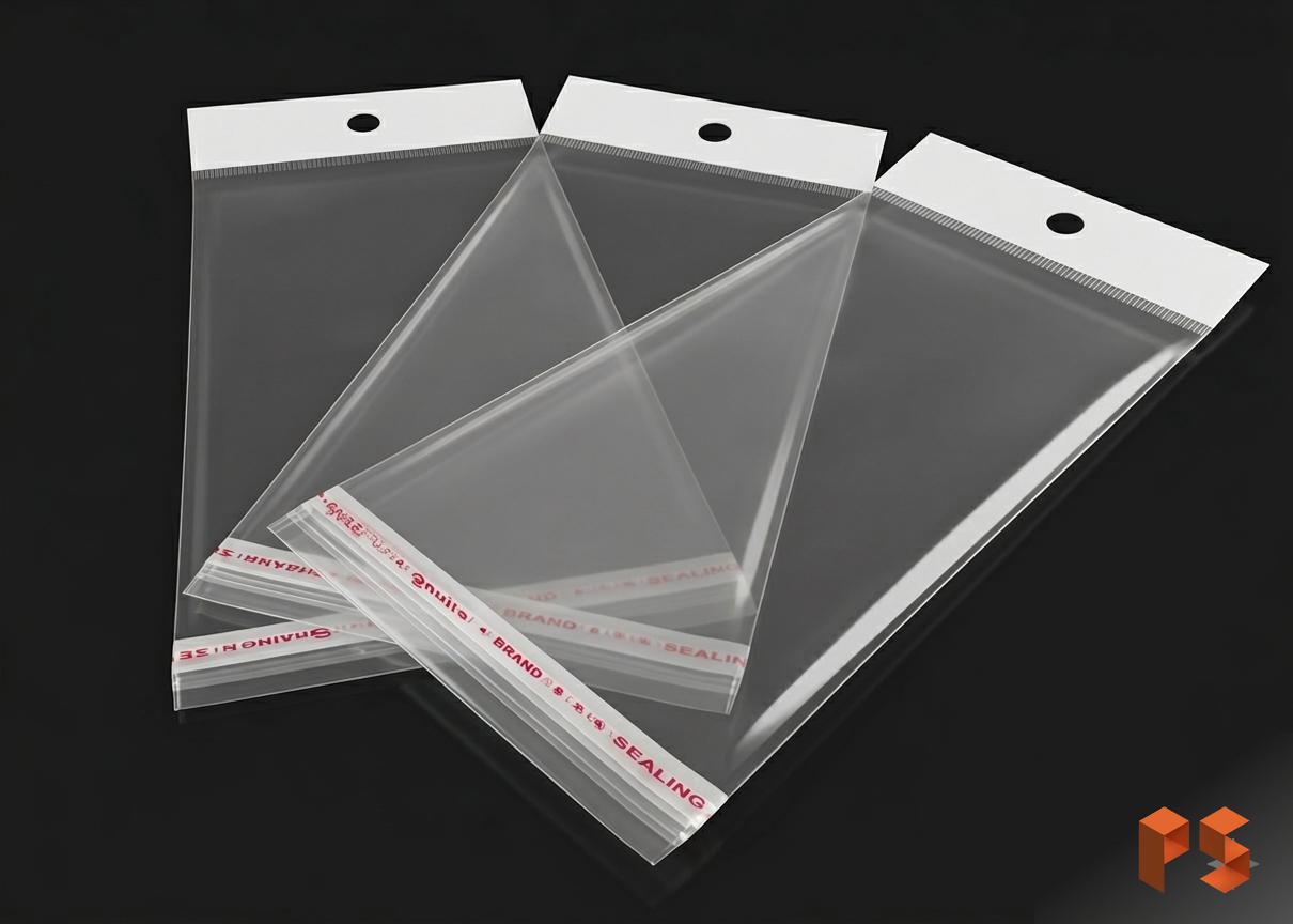 Bolsa Polipropileno c-adhesivo para colgar 4x16 100 u