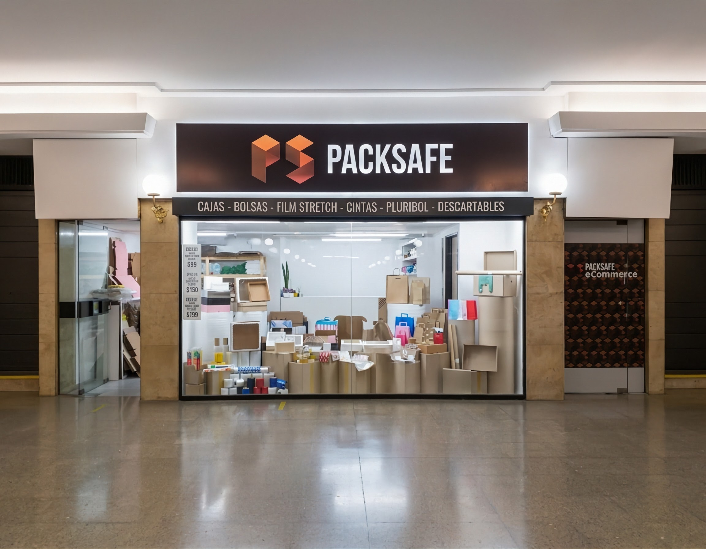 Frente del local de Packsafe en Córdoba
